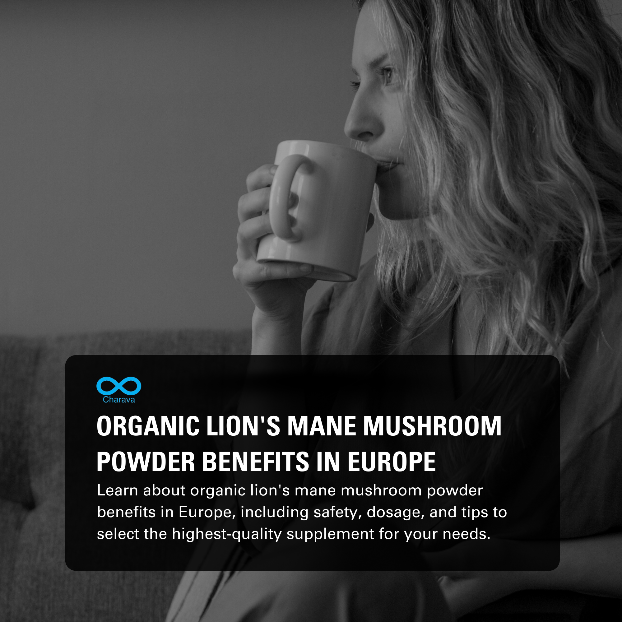 Organic lion's mane mushroom powder benefits: European guide 2025 | Charava Europe