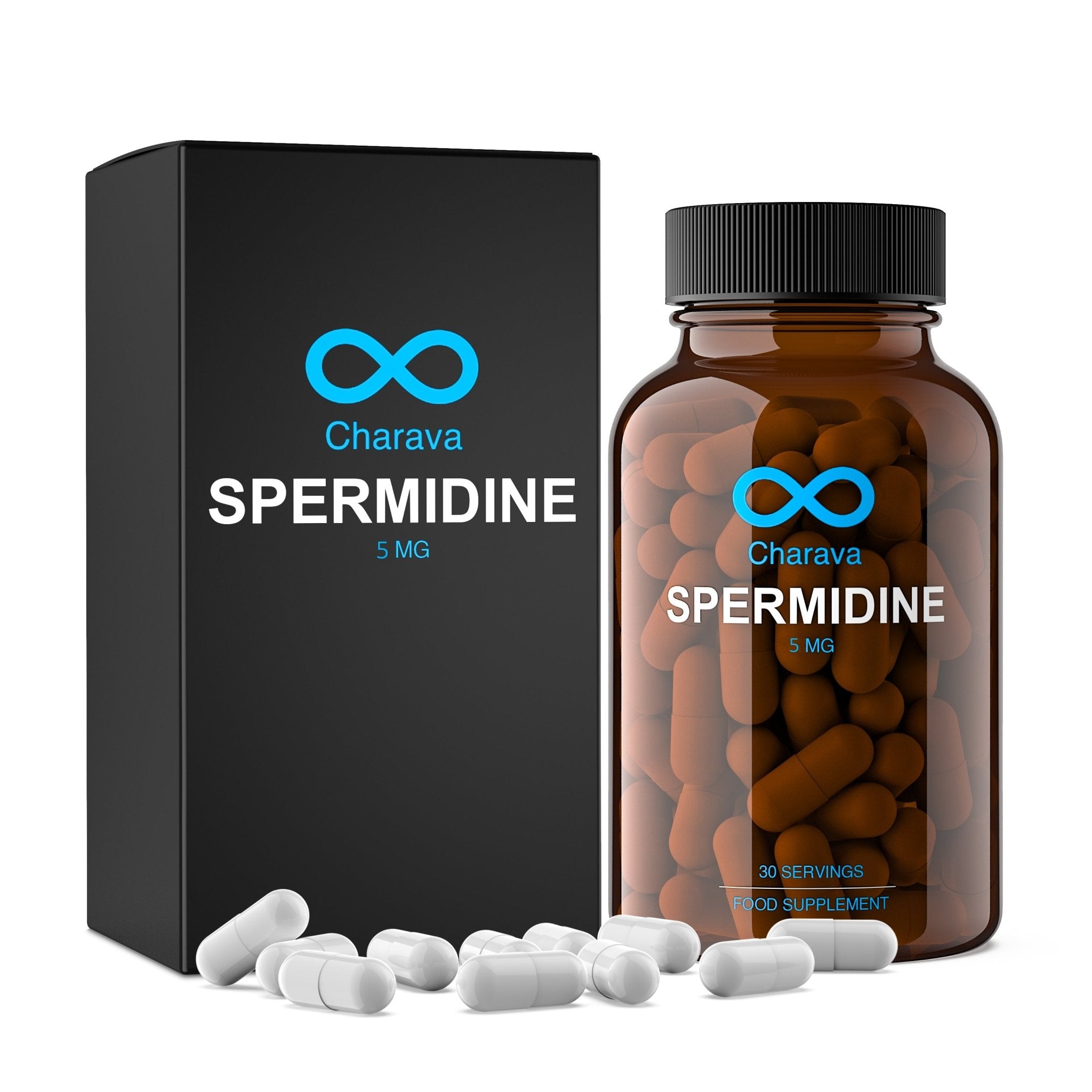 Spermidine Supplement 5mg | Spermidine Capsules | Charava Europe